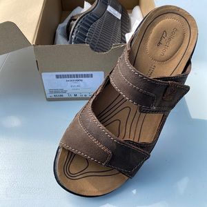 Clarks Mens Leather Sandals